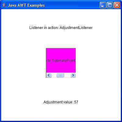 AWT AdjustmentListener