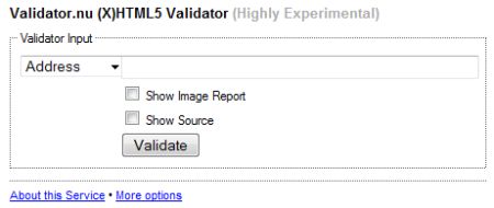 Validator.nu（X）HTML5 Validator