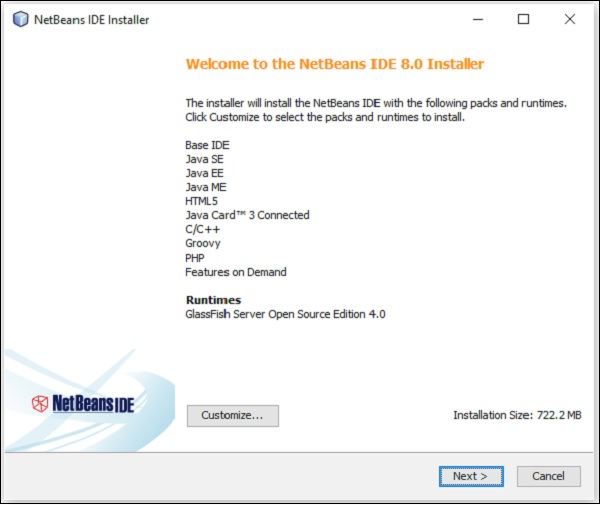 NetBeans IDE安装程序