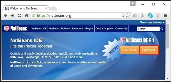 NetBeans网站