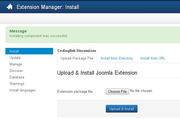 Joomla扩展经理