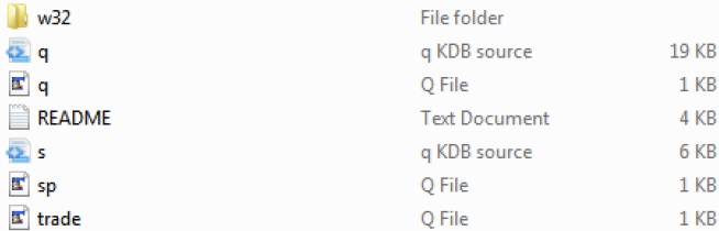 KDB +示例文件