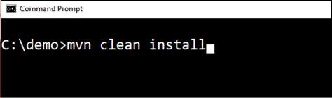 命令MVN Clean Install